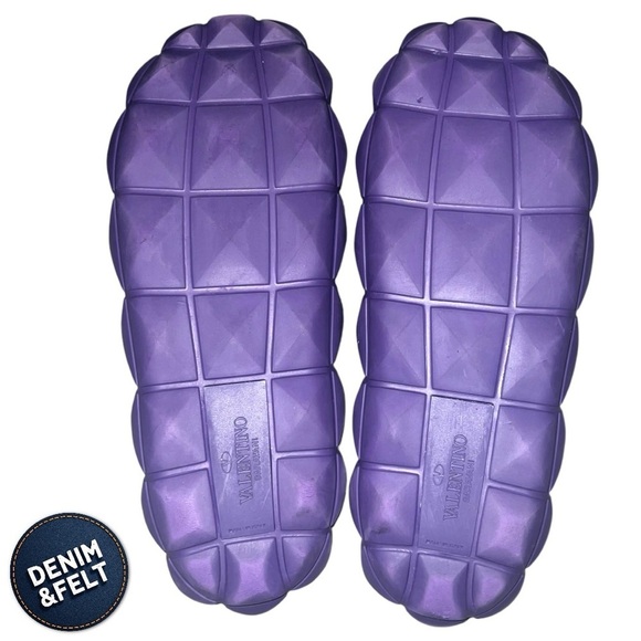 Valentino Garavani‎ Men\'s Maxi Stud Purple Pool Slides | PRELOVED ? main image 13